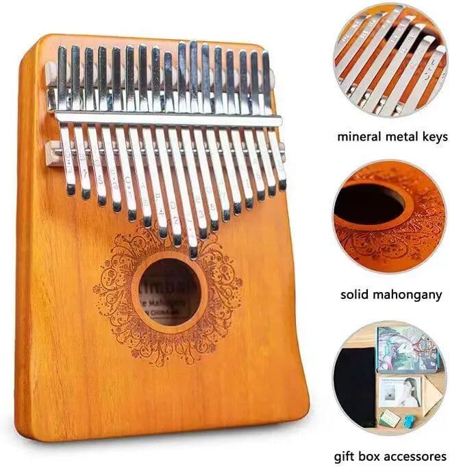 EAST TOP EASTTOP EK17-A 17 Keys Kalimba Thumb Piano  Wood Body Musical Instruments With Learning Book Kalimba Piano Gift