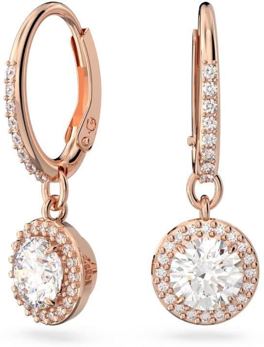 Swarovski Constella rengaskorvakorut helalla, ruusukullan väri