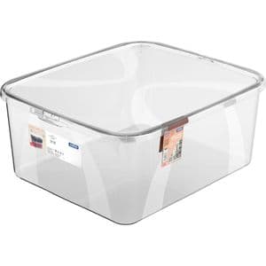 Rotho Aufbewahrungsbox Lona, 19L, mit Deckel, Kunststoff, 42 x 35 x 17cm