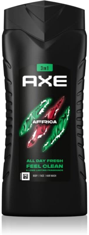 Axe Africa τζελ για ντους για πρόσωπο, σώμα και μαλλιά 400 ml