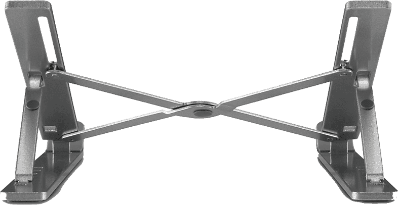 Soporte elevador - Hama 00126813, Carga Máxima 5 kg, Antideslizante, Inclinable, 6 Niveles, Tamaño de portátil: 40 cm, Plata