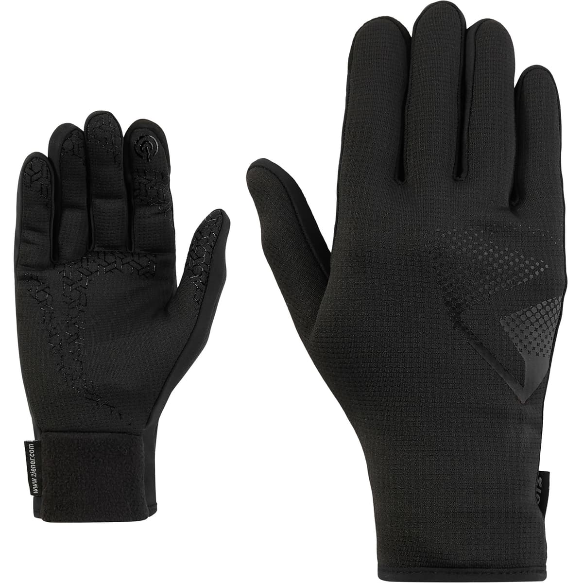 Ziener Lickoso-Z Touch Kinder Fingerhandschuhe schwarz Größe 4.5 Trekking Schnell trocknend