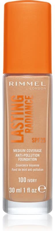 Rimmel Lasting Radiance Illuminerande foundation SPF 25 Skugga 100 Ivory 30 ml
