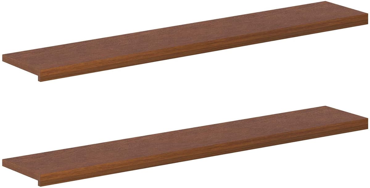 vidaXL Appuis de fenêtre 2 pc Marron foncé 160 x 25 x 2 cm
