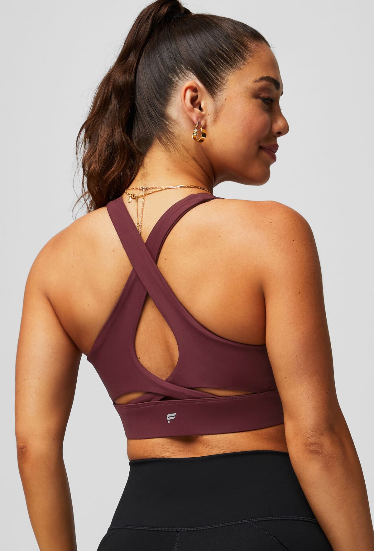 Sport-BH FABLETICS "Fabletics Sport-BH NO-BOUNCE HIGH IMPACT SPORTS BRA", Damen, Gr. XS, rot, BHs Sport-BH, mit breitem Unterbrustband