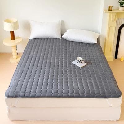 Uplifted Finds Waterproof Quilted Mattress Protector Cover Thick Breathable Bed Topper us king gray