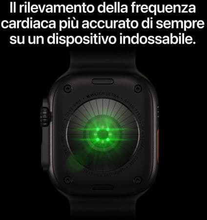 Apple Watch Ultra 4 GPS + Cellular, Cassa 49 mm in titanio naturale con Trail Loop sabbia - M/L