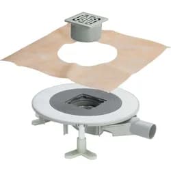 Viega Advantix Top-Badablauf 669256 DN 50, BH 85 - 120mm, Aufsatz mit Rahmen aus Edelstahl