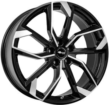 RC Design Rc34 Black Gloss 7x18 ET 35 5X114.3 Alufelge Schwarz
