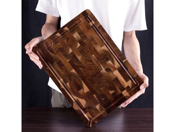 Blocs à découper en bois d'acacia, planche à découper en bois, planche de boucher au fromage organique, planches de cuisine carrées naturelles