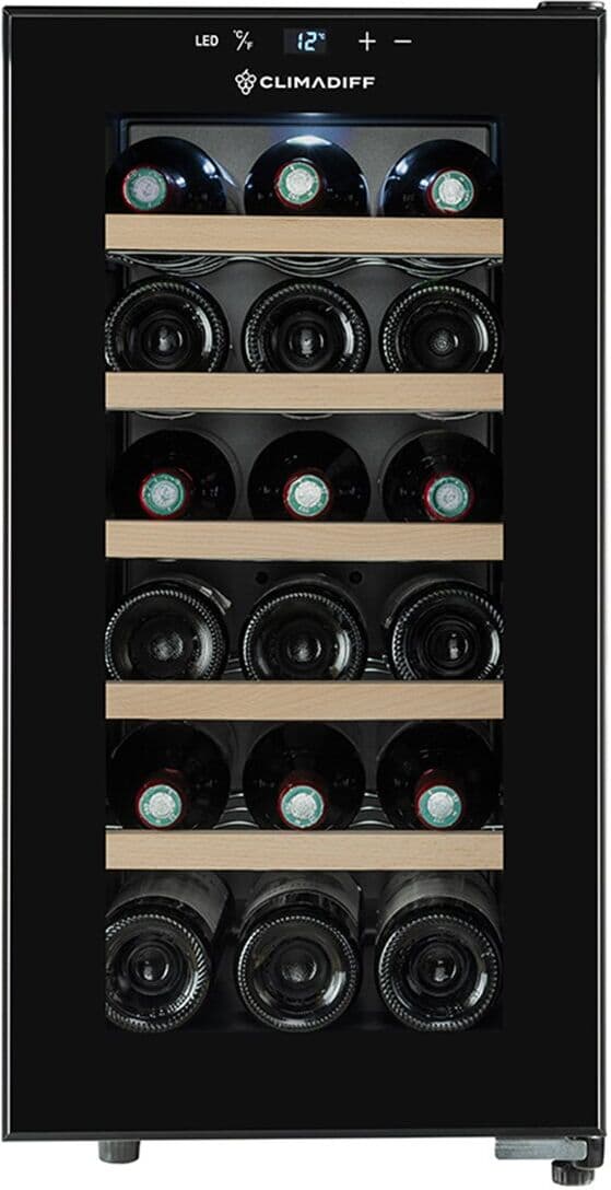 Climadiff Vinoteca para 18 botellas -CUVEE18. Negro