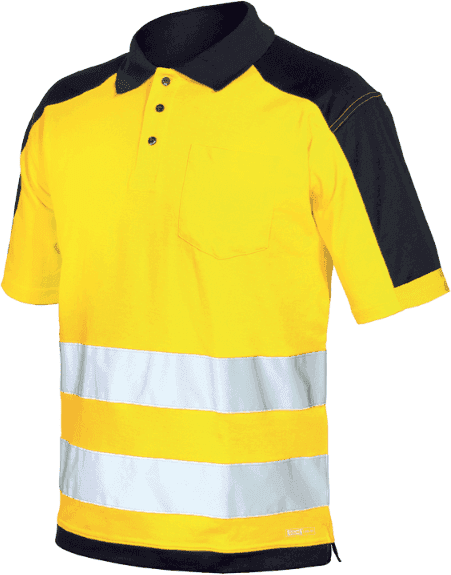 Polo Bicolor  Amarelo / Azul Industrial Starter 08190047 S