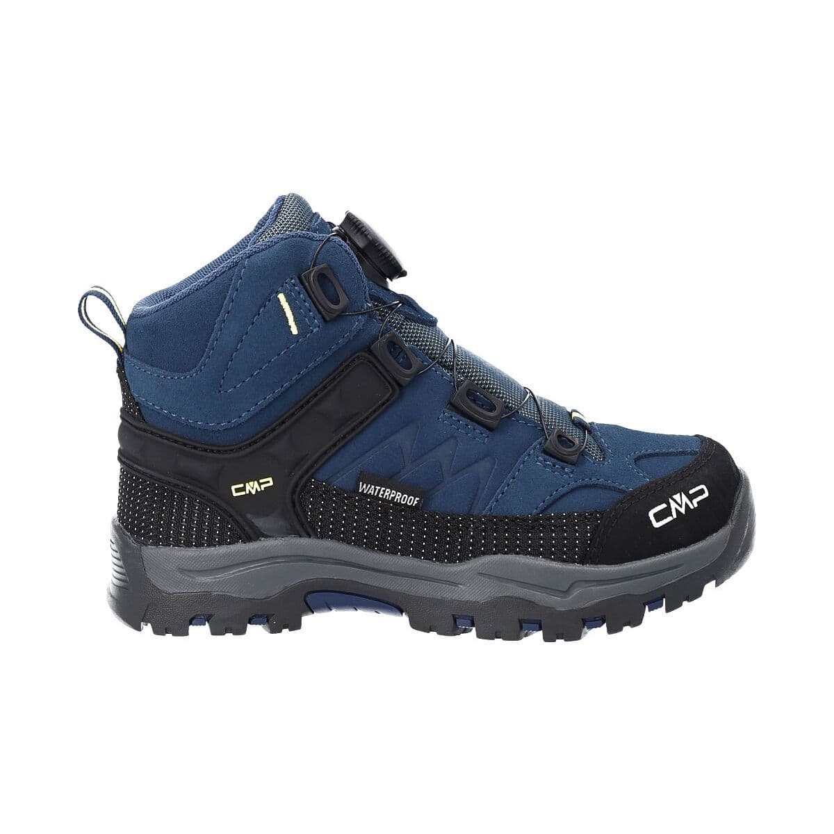 CMP Kids Kiruna Mid Fitgo WP Trekking Shoes blue ink-yellow (10MF) 29 3Q56784-10MF-29