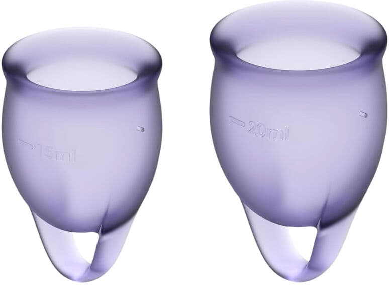 Satisfyer Feel Confident - menstruációs kehely szett (lila)