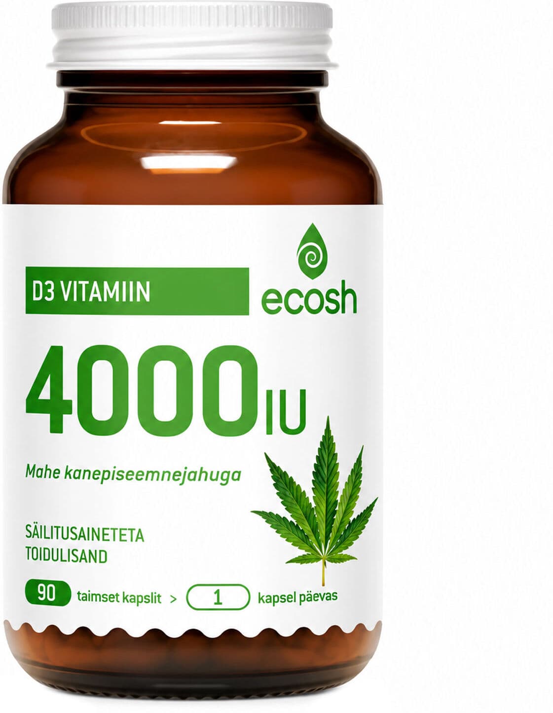 ECOSH Vitamin D3 4000IU Capsules 90pcs