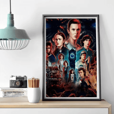 Inspire Picks Stranger Things Canvas Poster Retro TV Series Wall Art For Home & Cafe Decor 3 50x70cm