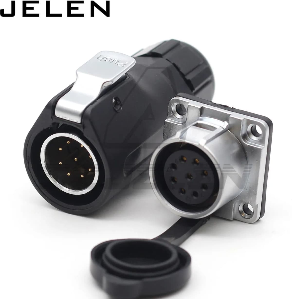 SZJELEN XHE20, IP67 2/3/4/5/6/7/8/9/10/12-poliger wasserdichter Steckverbinder, M20 Stecker und Buchse für Schalttafelmontage