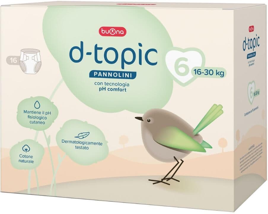 BUONA SpA SOCIETA  BENEFIT DTOPIC PANNOLINI 6 16PZ