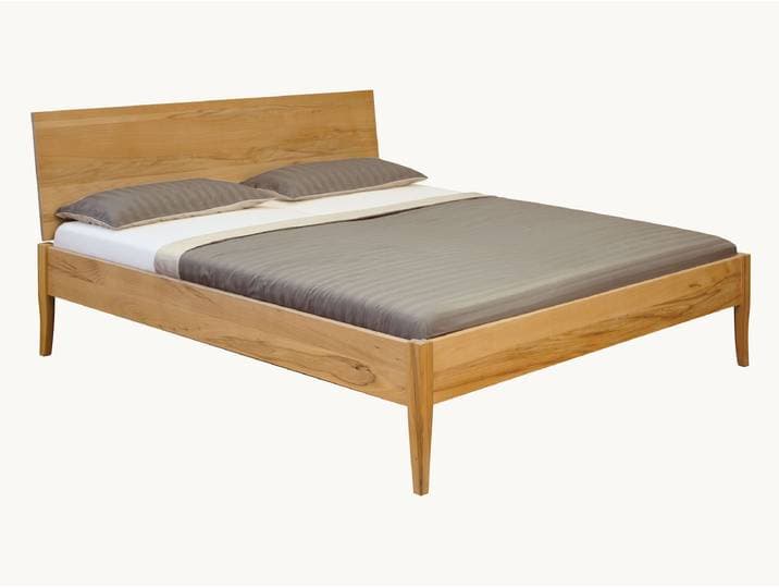Massivholzbett Ravenna - Schwarznuss geölt - 49 cm - 120x200 cm - ohne
