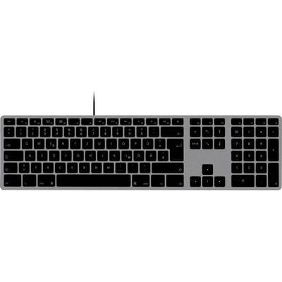 Matias FK316CB-DE Wired USB-C® Keyboard for Mac - Space Gray - German Version USB Tastatur Deutsch, QWERTZ, Mac Space Grey