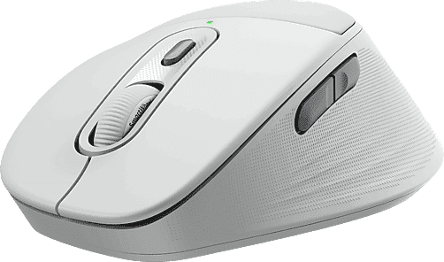 Ratón inalámbrico - Logitech M850 L, Bluetooth, Reposamanos, Multidispositivo, Botones personalizables, PC-Mac, 4000ppp, Clics silenciosos, Blanco