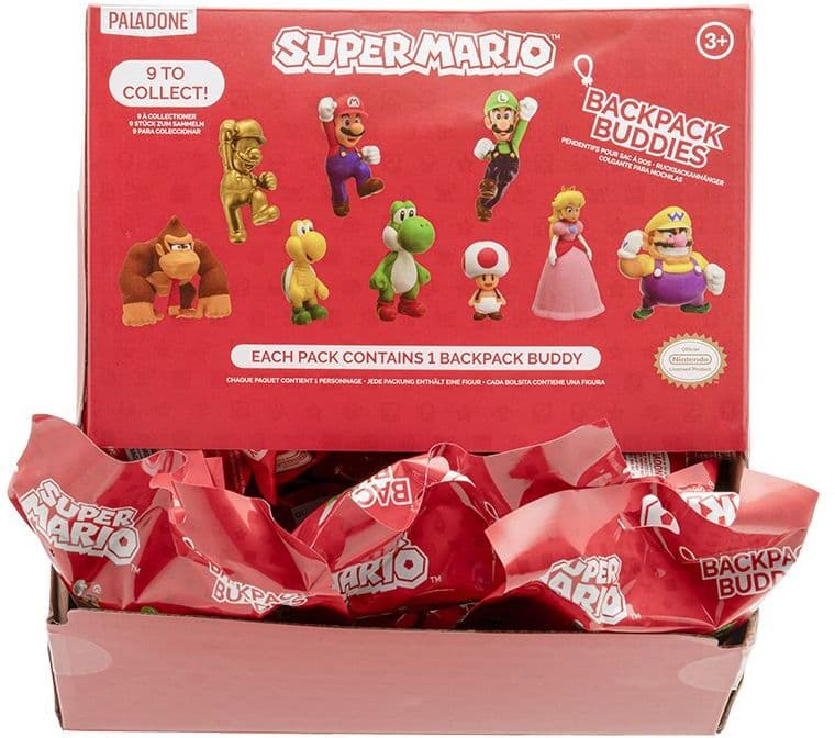 SUPER MARIO BACKPACK BUDDIES CDU OF 24PCS