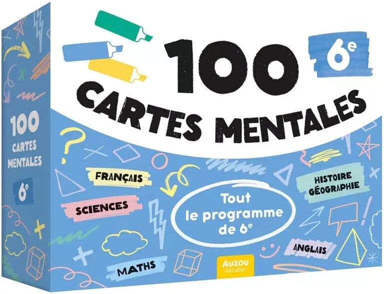 100 cartes mentales : Tout le programme de 6e - Auzou