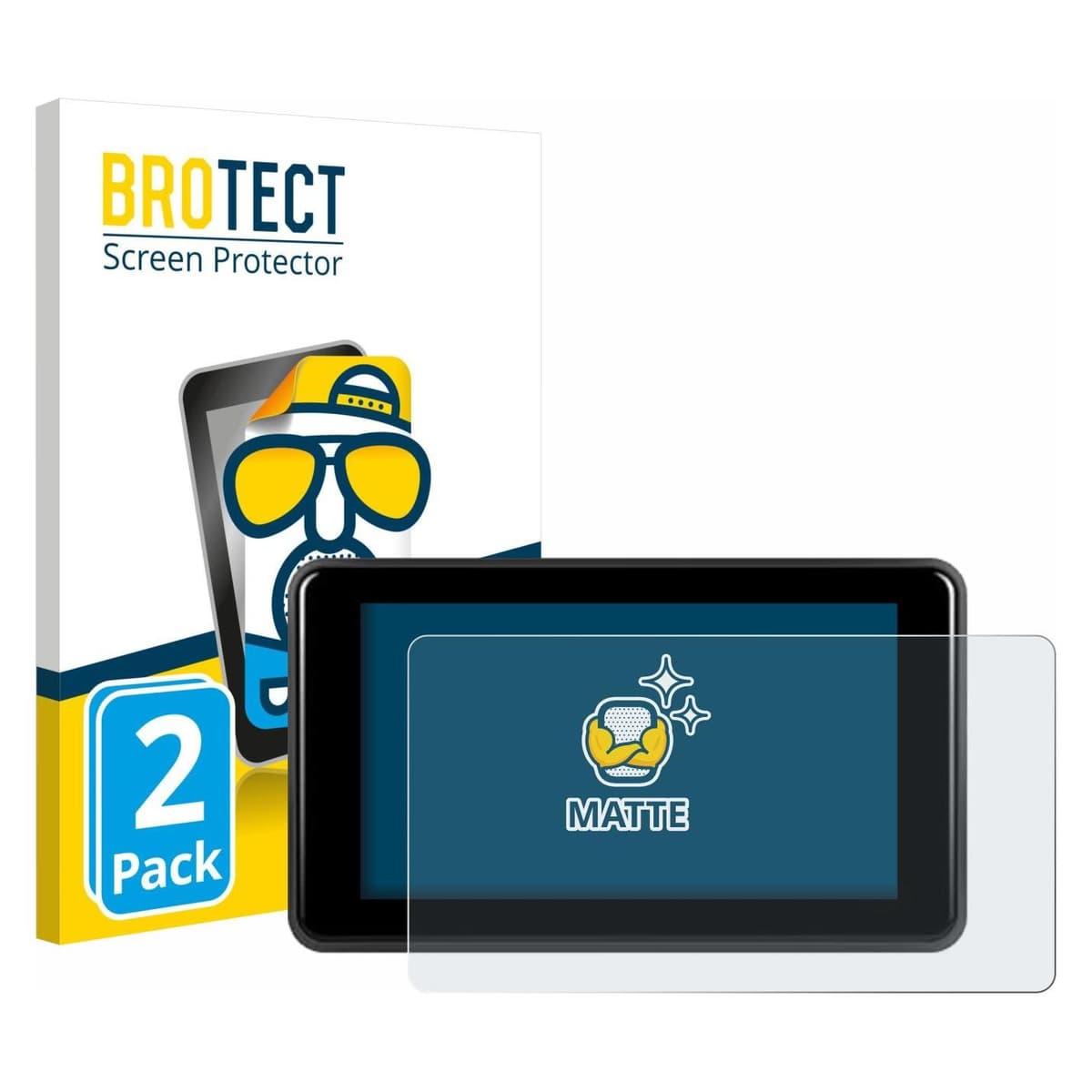 Brotect Entspiegelungsfolie für Vechtel Motorrad Carplay 5" Displayschutz Displayschutzfolie Folie Matt (1960815)