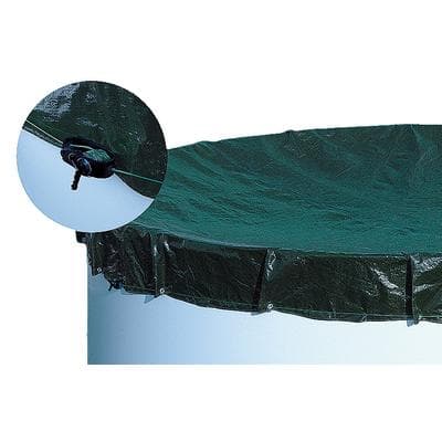 Pool-Abdeckplane MY POOL BWT, schwarz (schwarz, grün), B:690cm L:460cm, Polyethylen (PE), Planen, für Achtform- und Ovalbecken, in verschiedenen Größen