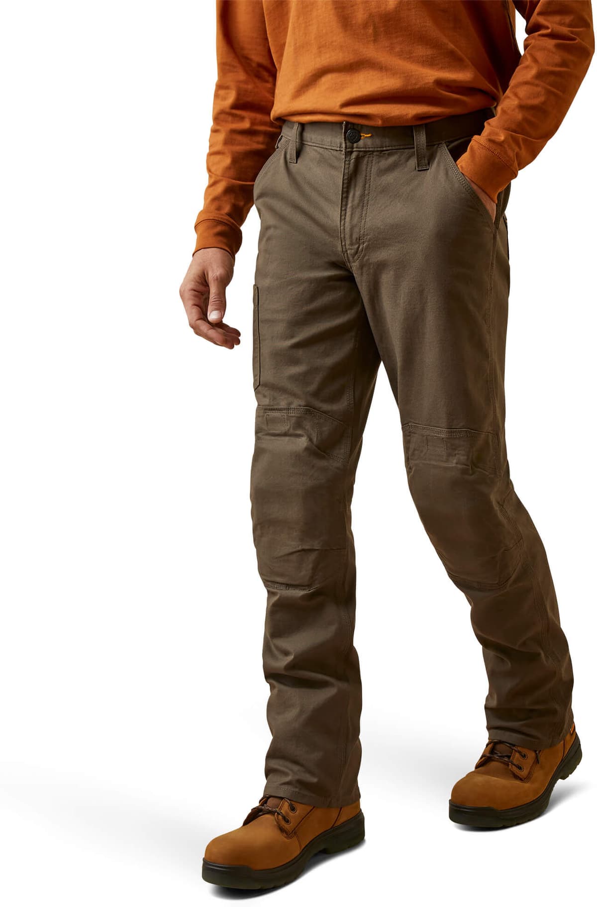Men's Rebar M5 Straight Made Tough Knee Guardian Pants in Wren, Size: 42 X 34 by Ariat