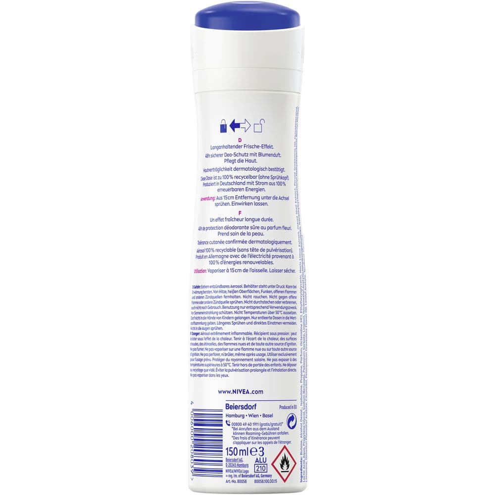 Nivea Fresh Flower Deo Spray 150 ml