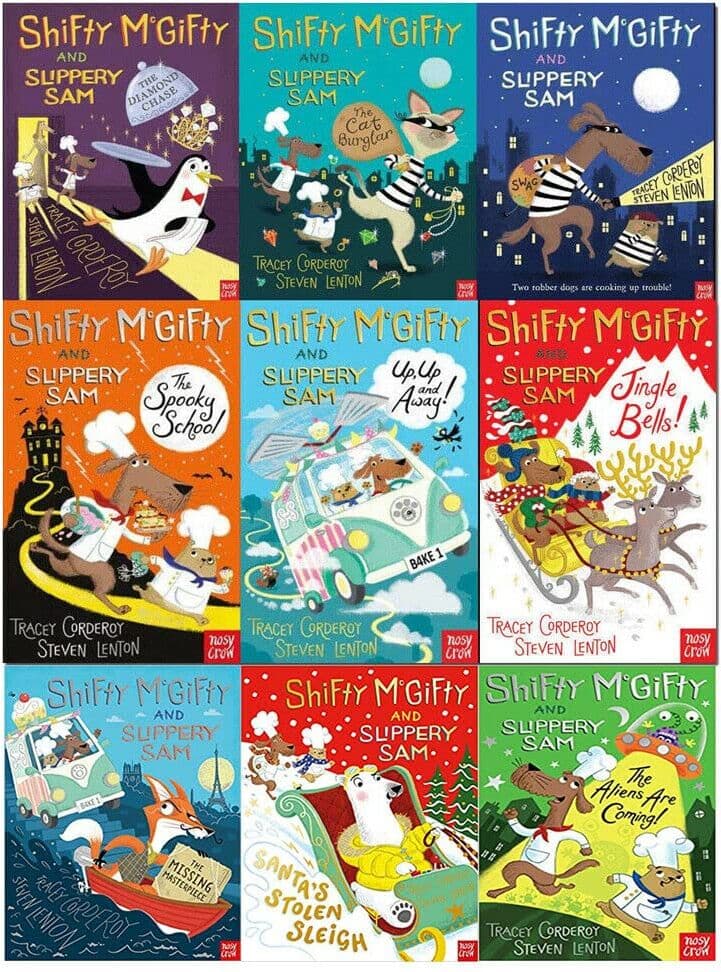 Nosy Crow Ltd Shifty McGifty and Slippery Sam 9 Books Collection Set by Tracey Corderoy – Funny Adventure Stories Collection for Kids