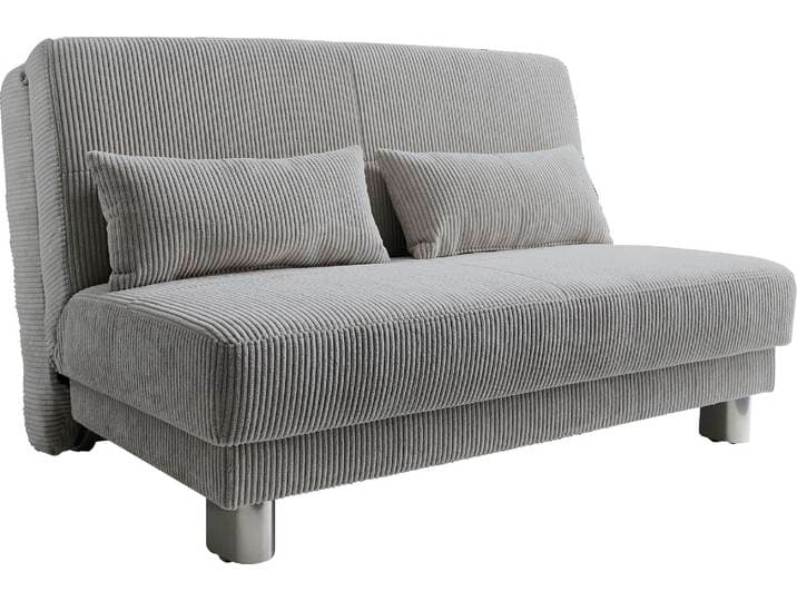 Schlafsofa HOME AFFAIRE Gina , grau, B:160cm H:86cm T:195cm, Sofas, Schlafsofa, mit einem Handgriff vom Sofa zum Bett