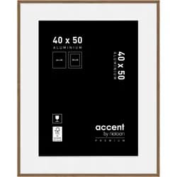 Nielsen Bilderrahmen Accent Premium mit Passepartout 40 x 50 / Nussbaum