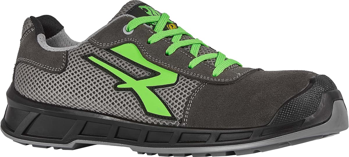 U-power SCARPA ANTINFORTUNISTICA 39  SWIFT BASSA CLASSE S1PS ESD NERA VERDE