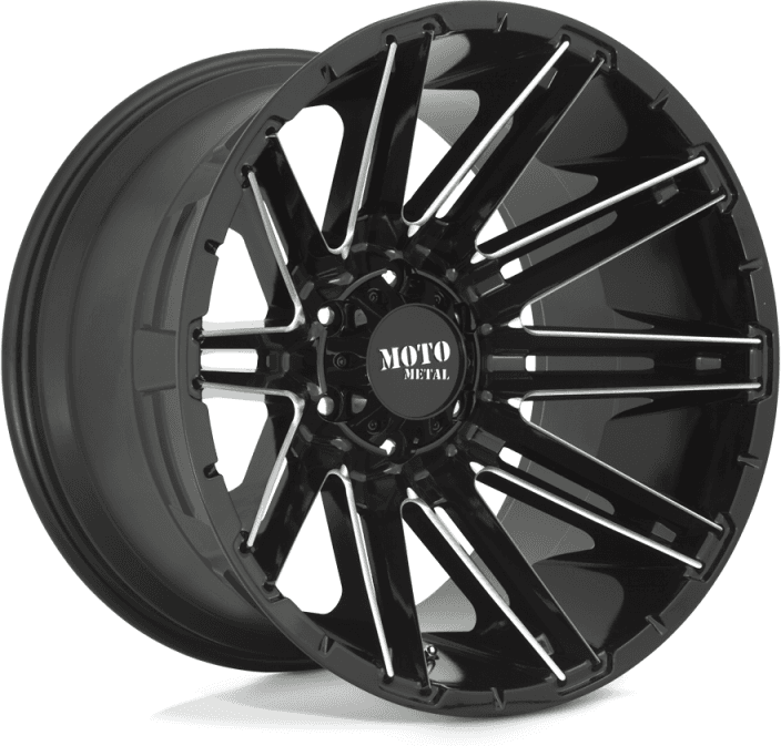 Jantă de Aluminiu, MOTO Metal MO998 KRAKEN, 20x10.0, ET -18, 8x170, 125.1, Negru