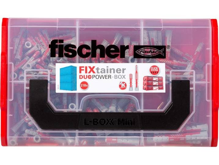 Fischer FixTainer DuoPower pluggen kort en lang