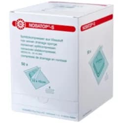 Noba Nobatop-steril S Schlitzkompressen aus Vliesstoff 50 x 2 Stück 7,5 x 7,5 cm / 20 Packungen = 1000 x 2 Stück
