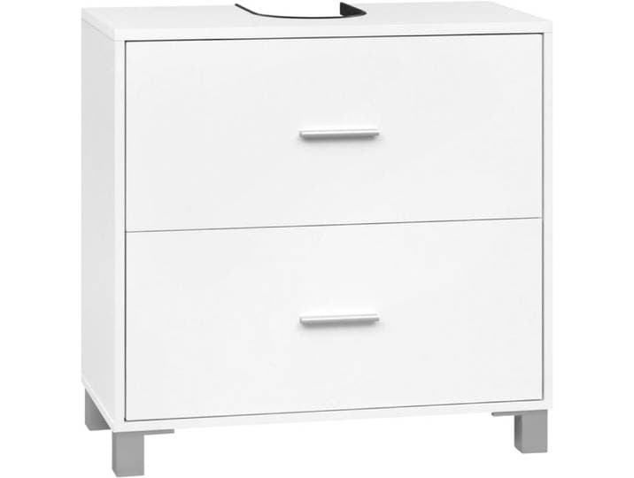 Meuble sous Lavabo en Bois d'Ingénierie - Meuble sous Vasque - 60x30x60cm - Blanc