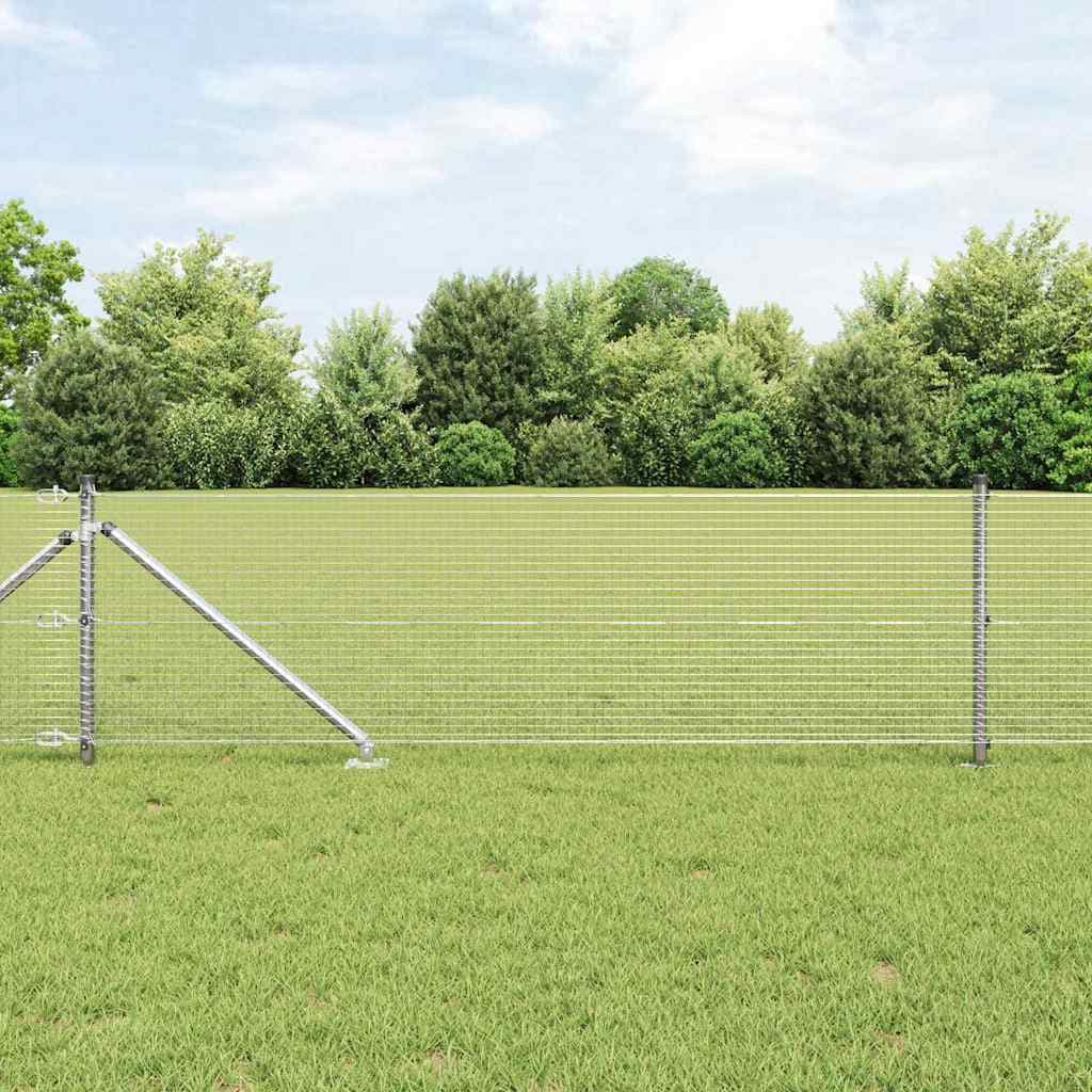 vidaXL Clôture en fil soudé avec pointes 100 x 0,8 m Acier galvanisé
