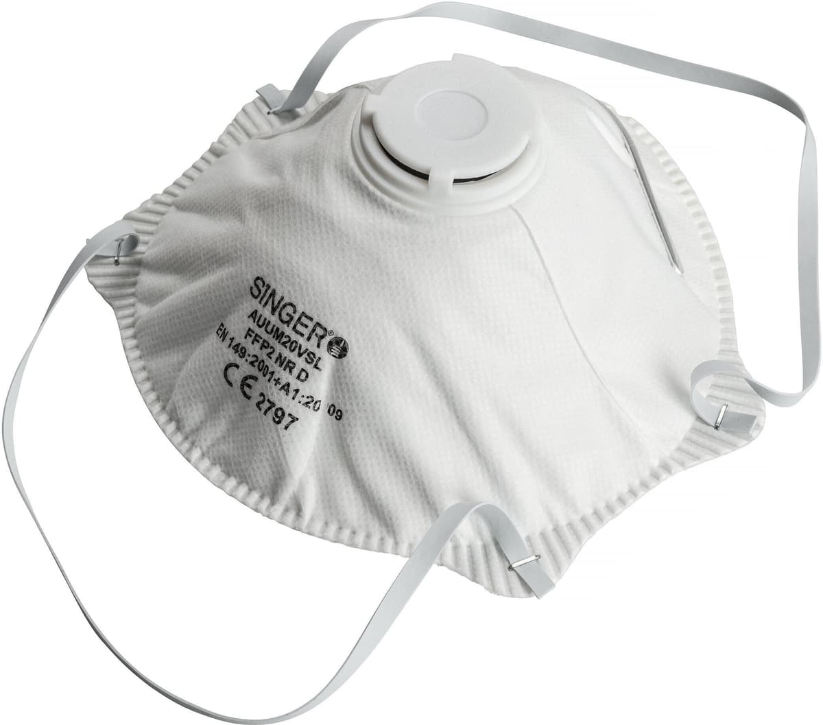 Partikelfiltermask med ventil, FFP2