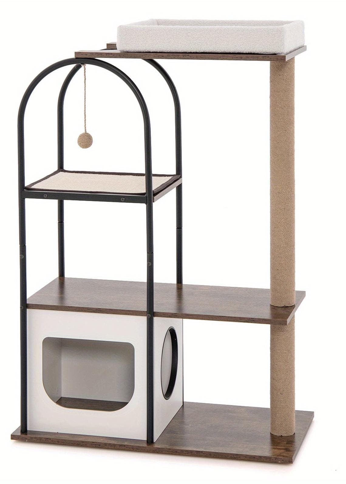 Kratzbaum - Katzenbaum - Katzenhaus - Katzenmöbel - Katzenturm - Multifunktional - 80x40x118 cm