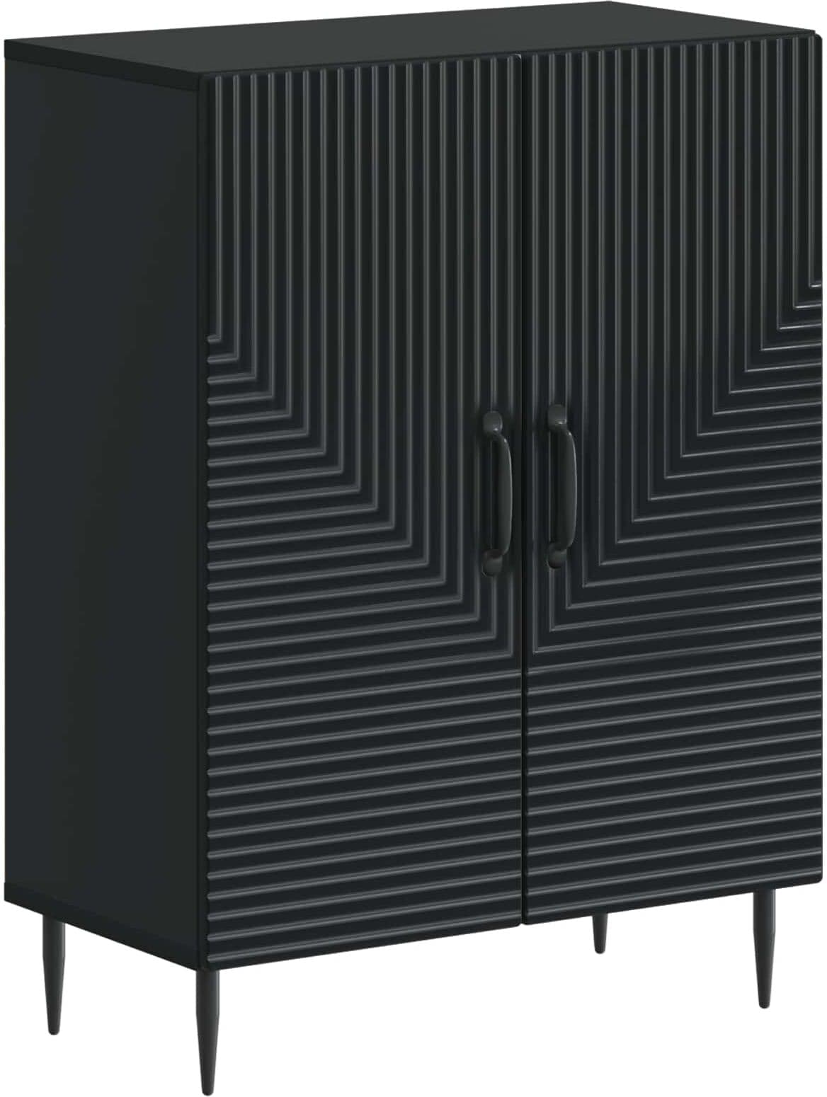vidaXL Meuble de Rangement de Salle de Bain HAARLEM Noir