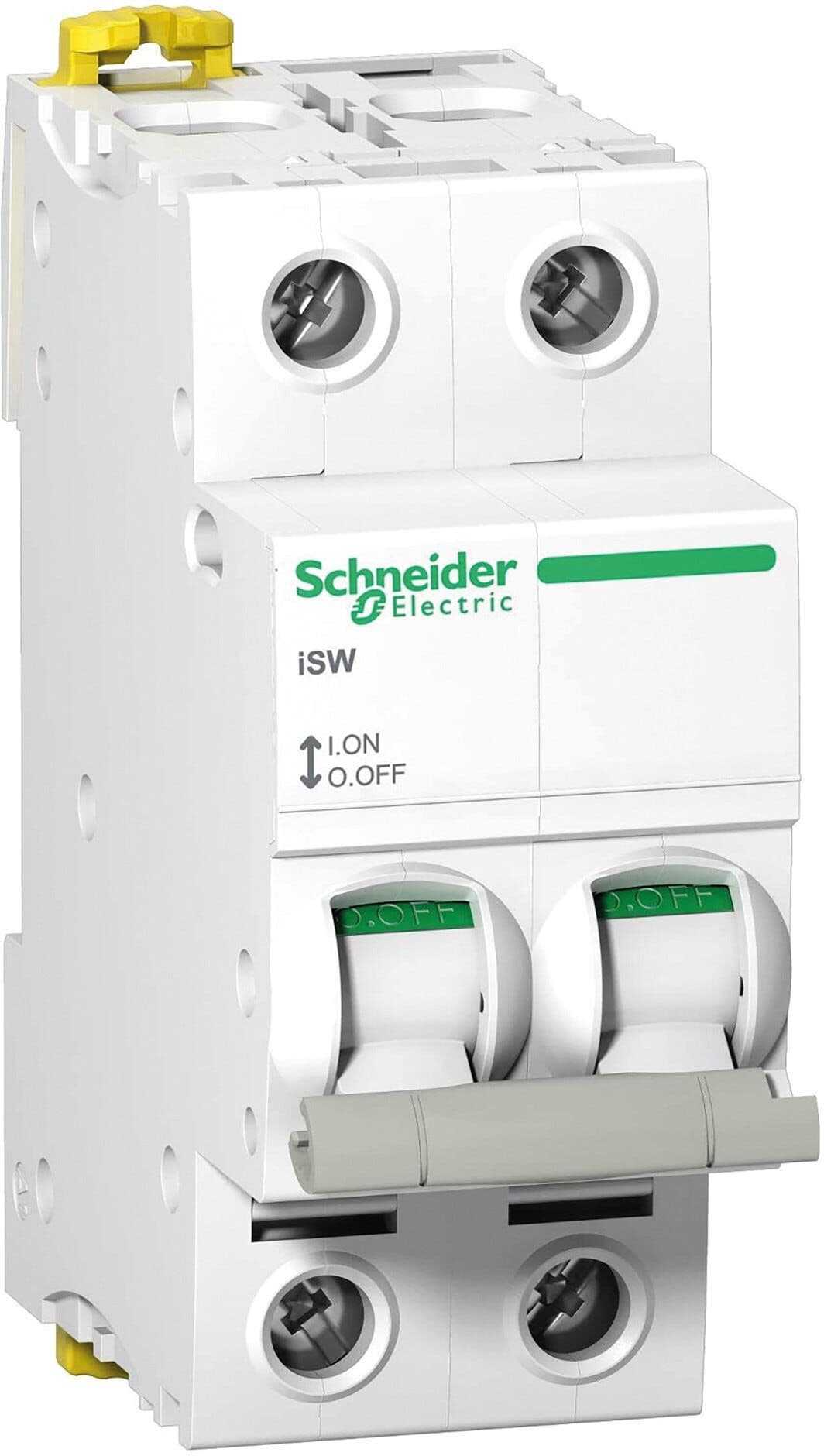 Tecnomat INTERRUTTORE SEZIONATORE 2P 63A  SCHNEIDER 2 POLI 63A  440 Vac 2 MODULI