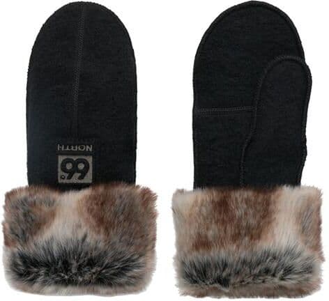 66°North Kaldi Arctic Mittens, Black Str. 2