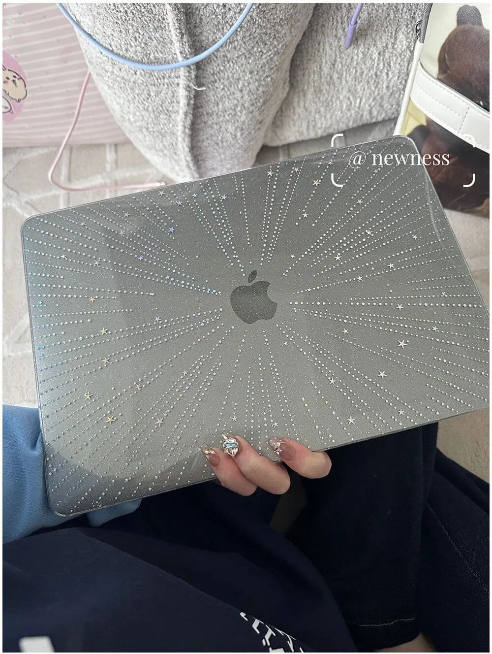 NONE Dots Line Star Sparkling Laptop Cover For Macbook Air 13 15inch NEO A3404 M5 M4 A3113 A3241 A2941 A2337 Pro 14 16 M3 M2 M1 Cover