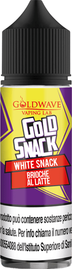 Goldwave White Snack Liquido Shot 20ml Brioche Pan Di Spagna Latte