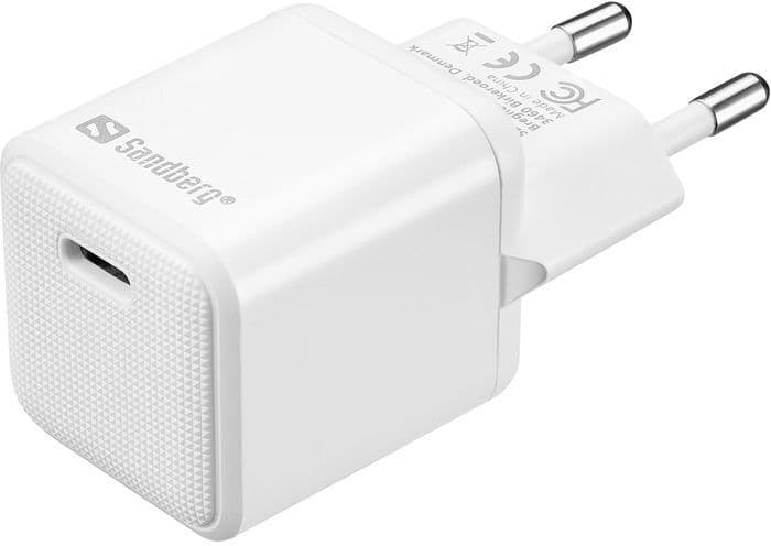 Sandberg Usb-C Ac-Lader Pd20w, 1 Stykk, Sen-441-42 Hvit