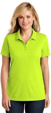 Port Authority LK110 Women's Dry Zone UV Micro-Mesh Polo Shirt in Safety Yellow size 3XL   Polyester