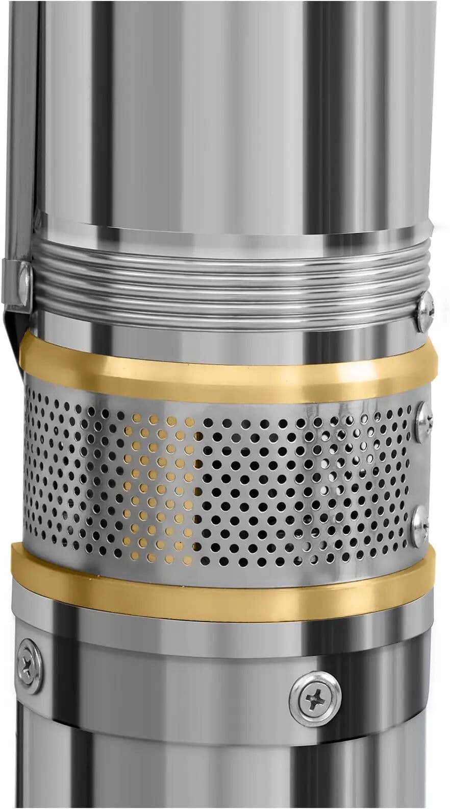 hillvert Kútszivattyú - 95 mm / 3,75'' - 10 800 l/h - 1100 W - 20 m kábel / 54 m fej - Rozsdamentes acél MSW-SPP48-110